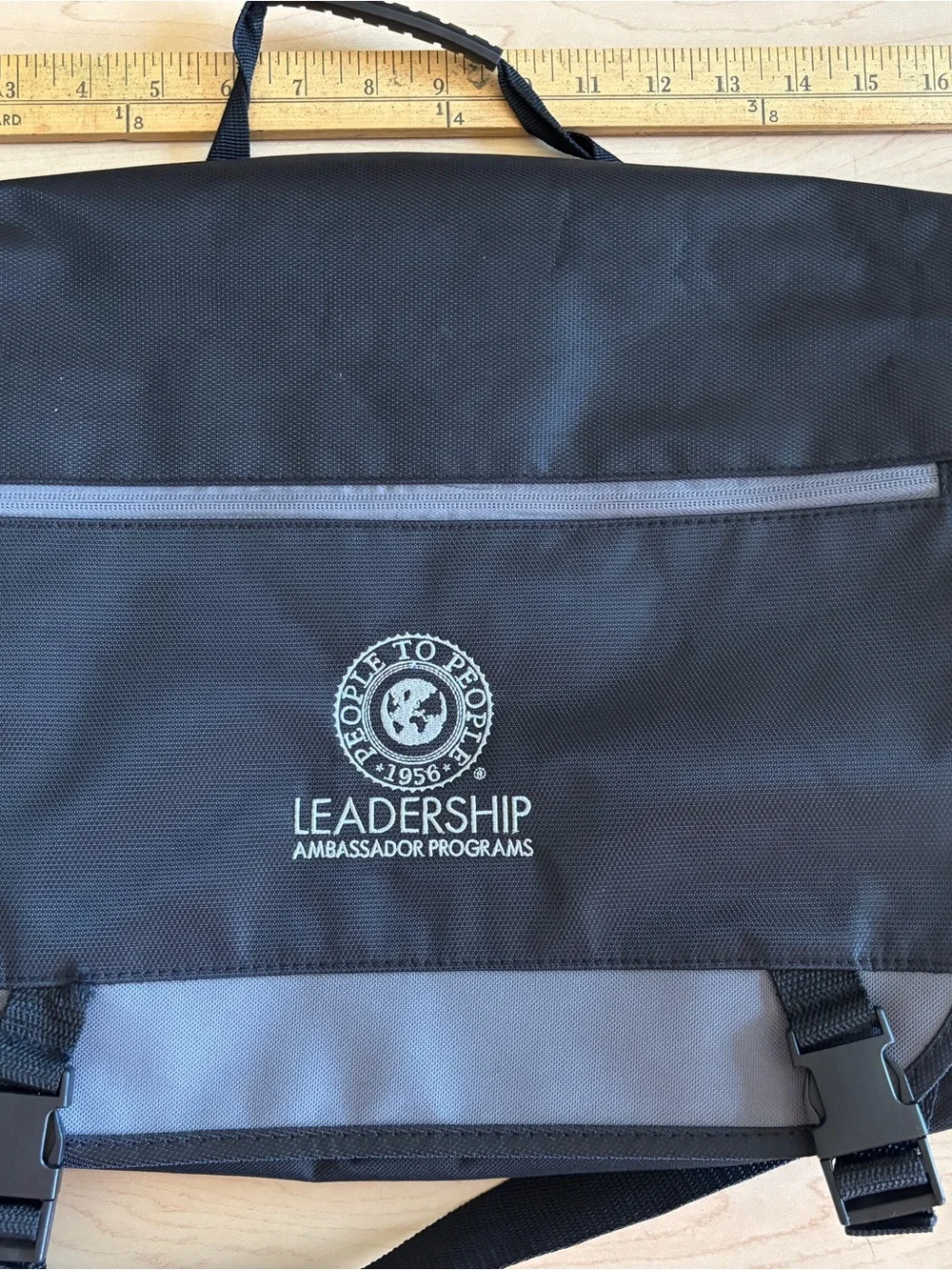 People to People 1956 Leadership Programs Black Laptop Bag by Gemline